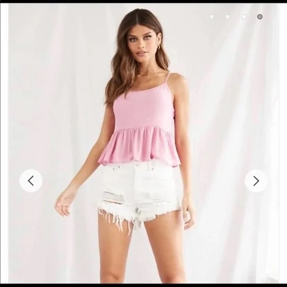 Forever 21 Flounce Seamed Cami Size Small New​​ - Picture 2 of 7